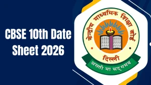 CBSE 10th Date Sheet 2026