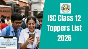 ISC Class 12 Toppers List 2026