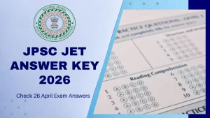 JPSC JET Answer Key 2026