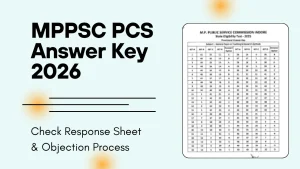 MPPSC PCS Answer Key 2026