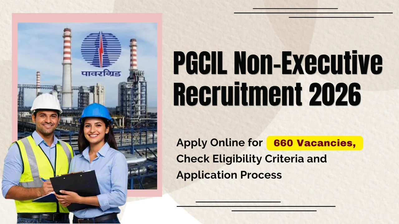 PGCIL Non-Executive Recruitment 2026: Apply Online for 660 Vacancies, Check Eligibility Criteria and Application Process